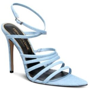 Elegant Blue Strappy Heels by Things II Come Sherwayne Mahoney